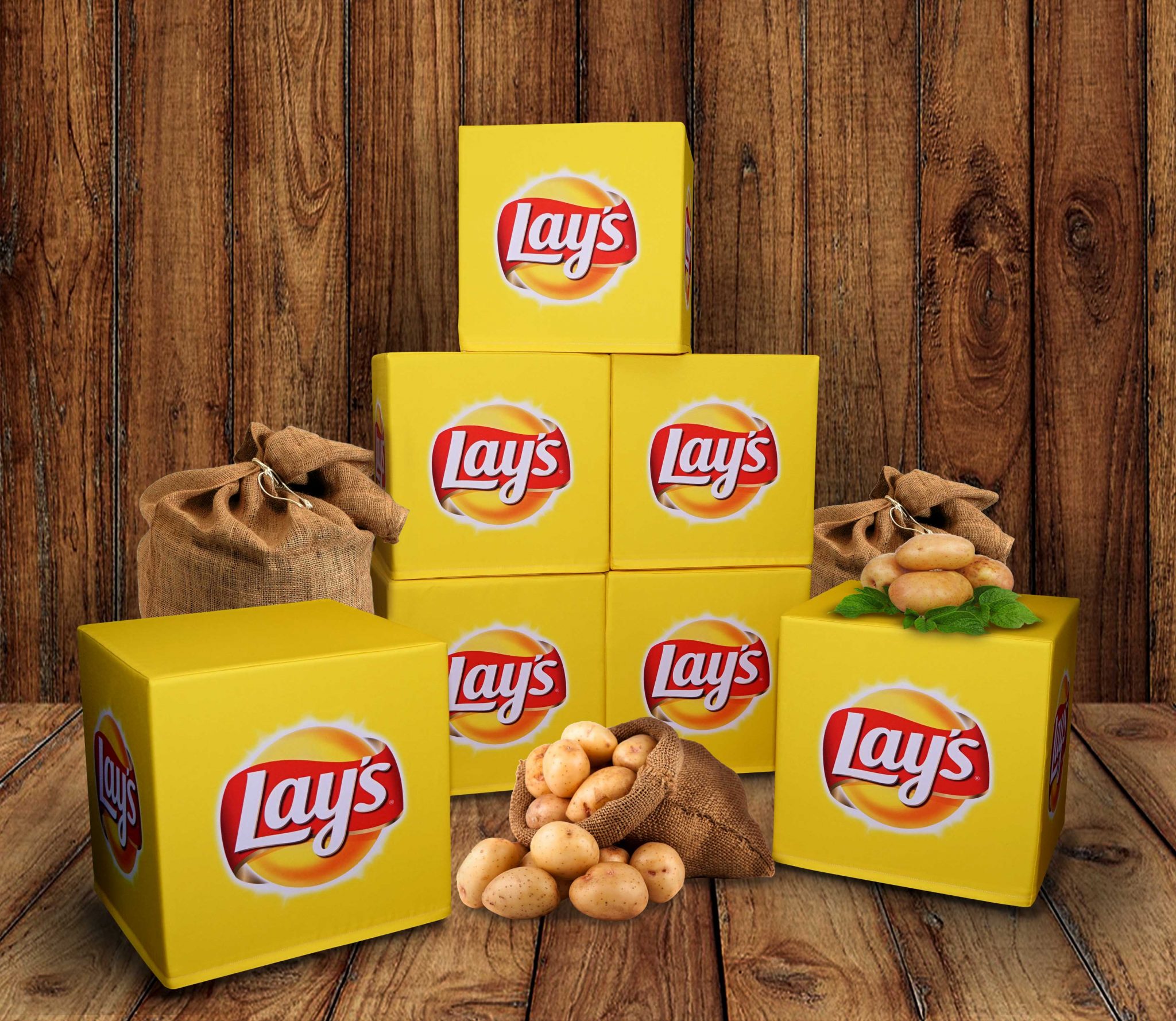 Купить рекламный куб-пуф | Заказать в интернет-магазине, изготовление ...