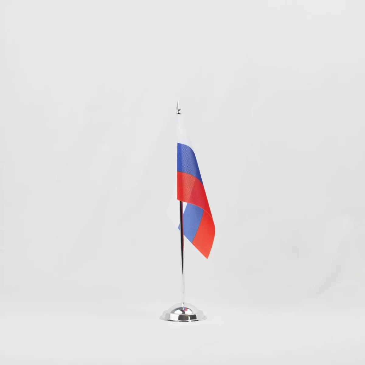 Настольный флаг России (РФ) 12х18 см Искусственный шелк