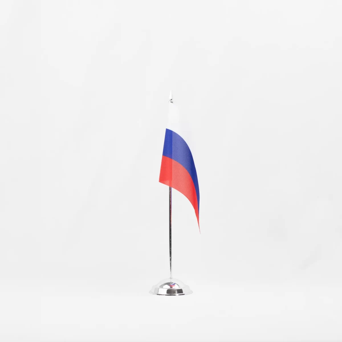 Настольный флаг России (РФ) 12х18 см на металлической подставке