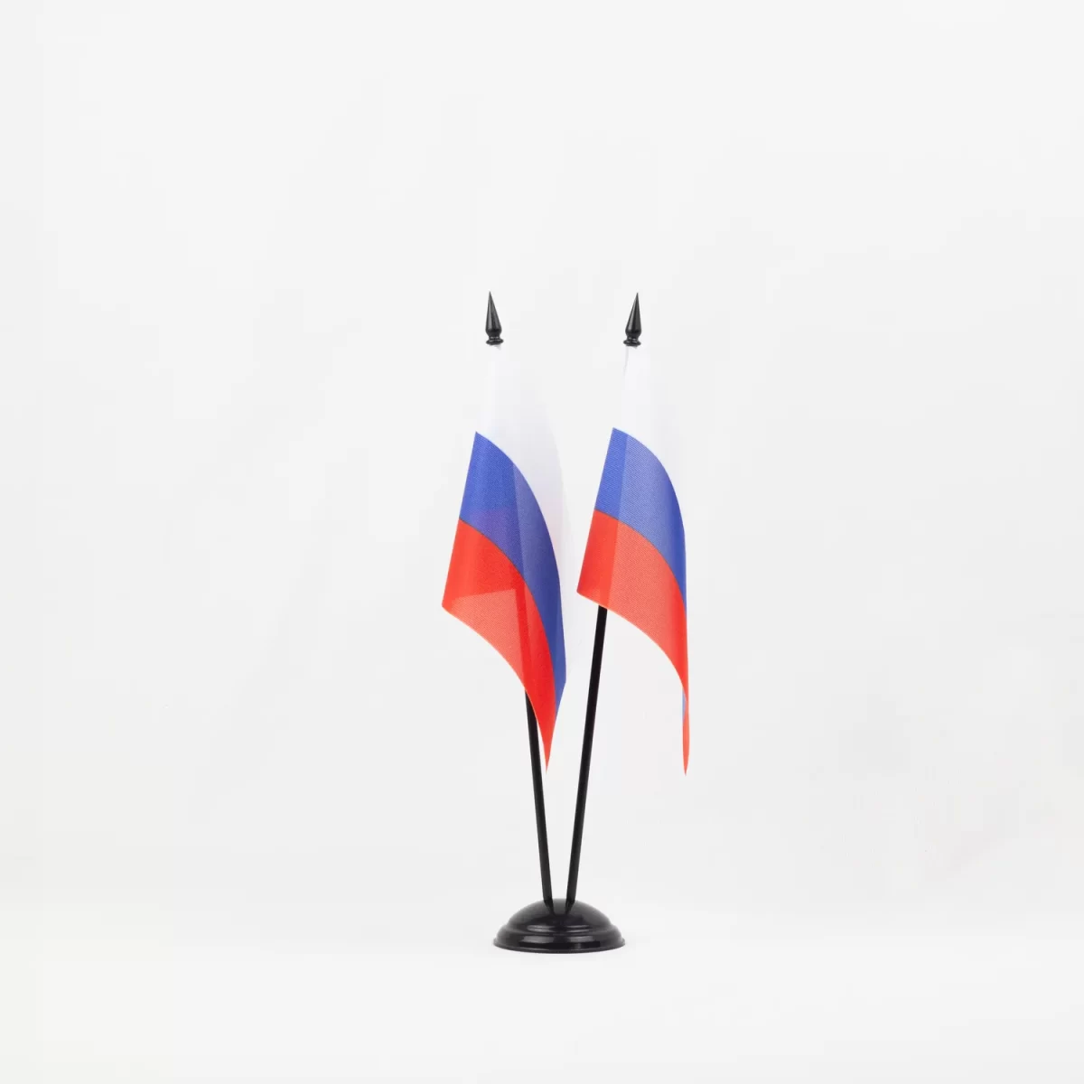 Настольный флаг России (РФ) 12х18 см на пластиковой подставке
