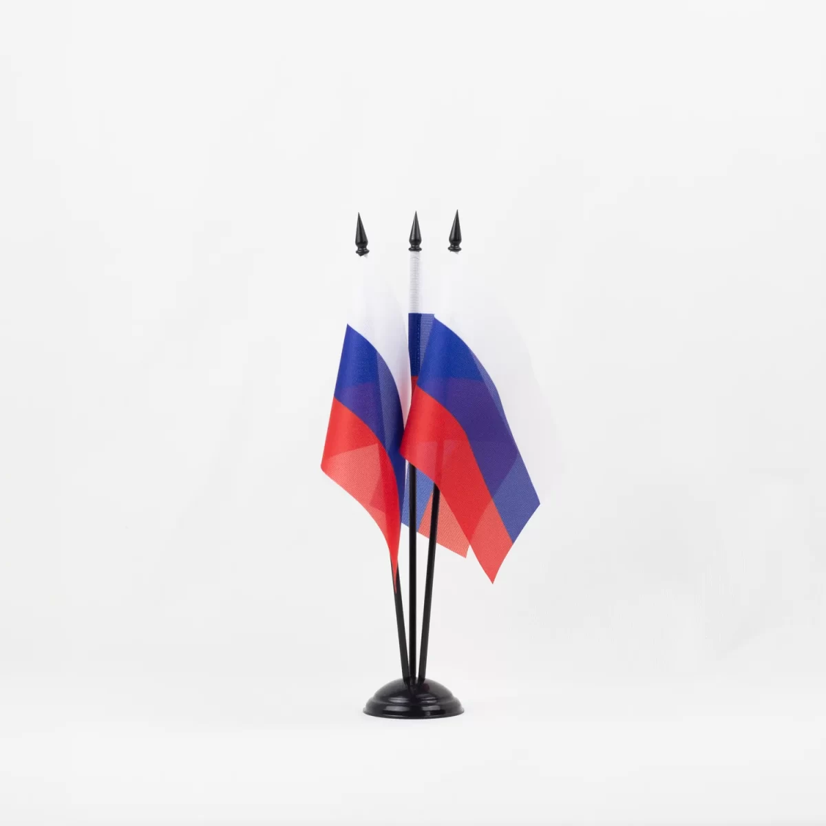 Настольный флаг России (РФ) 12х18 см на пластиковой подставке