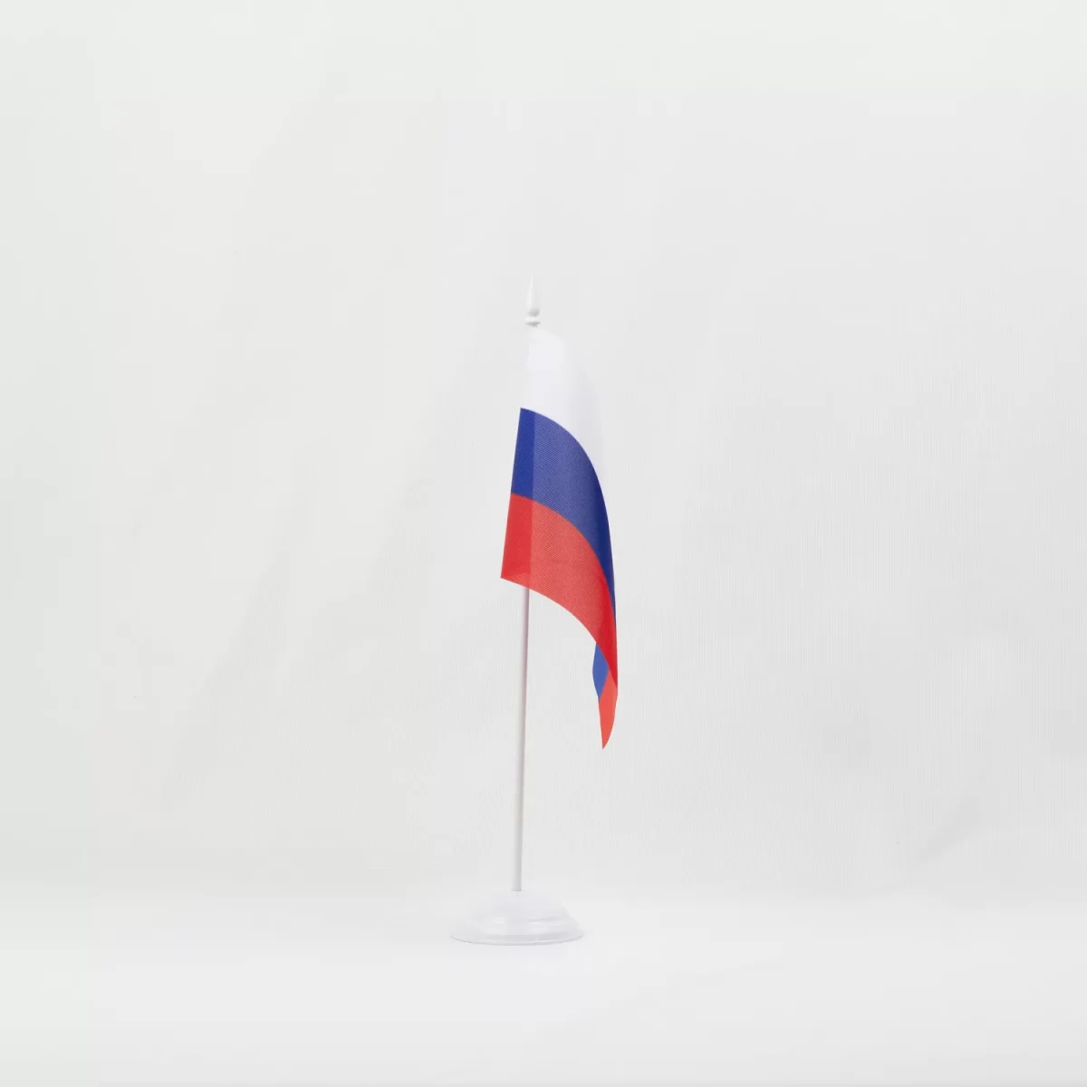 Настольный флаг России (РФ) 12х18 см сквозная печать