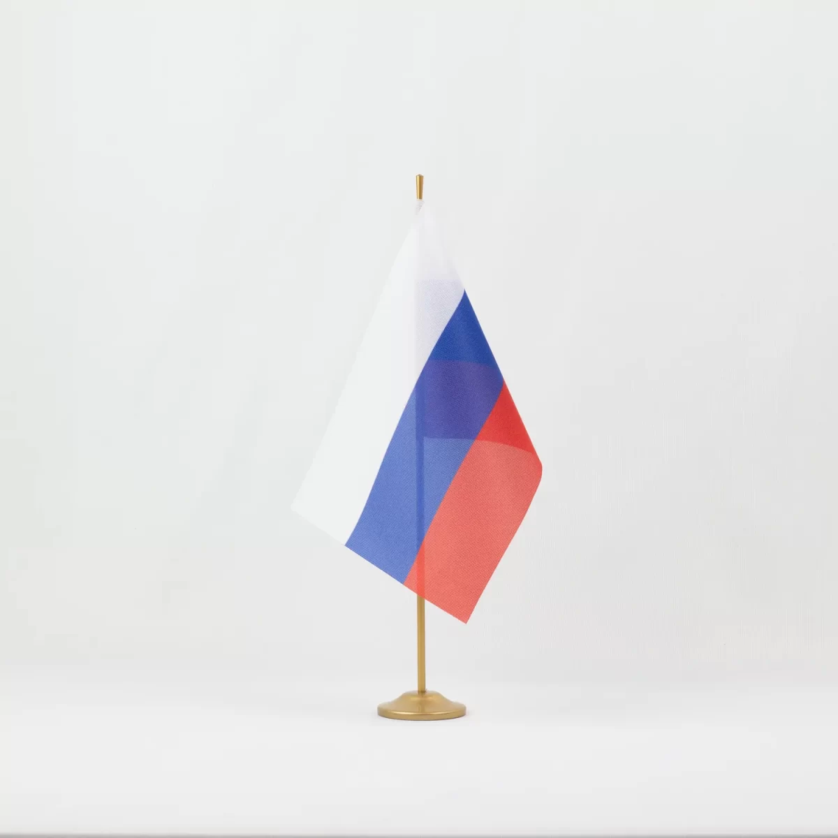 Настольный флаг России (РФ) 15х22 см сквозная печать
