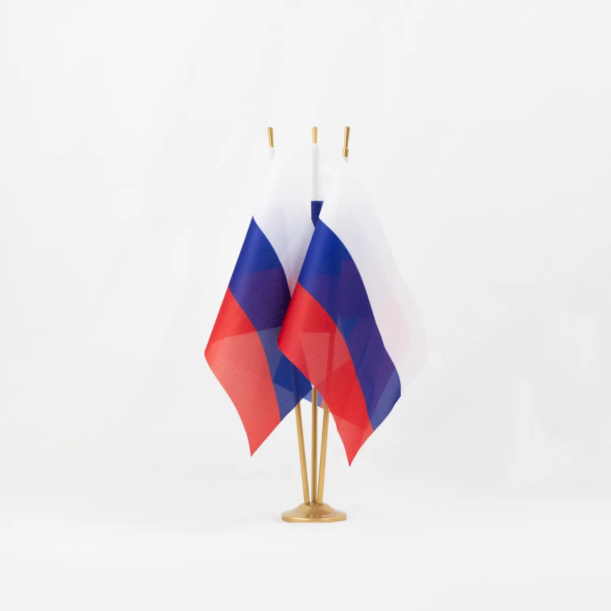 Настольный флаг России (РФ) 15х22 см сквозная печать