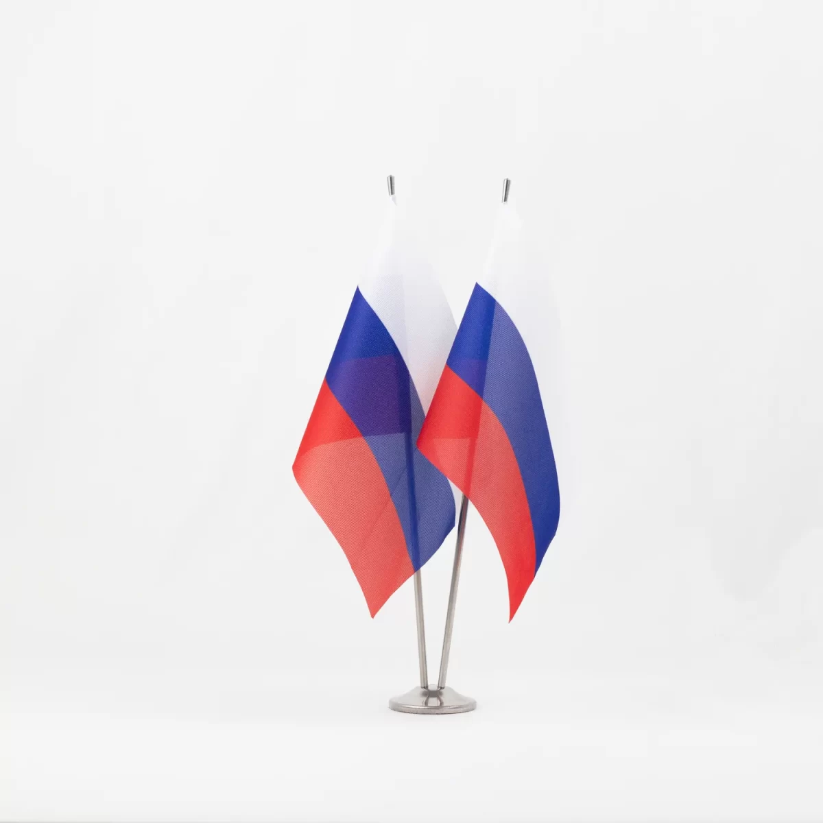 Настольный флаг России (РФ) 15х22 см сквозная печать