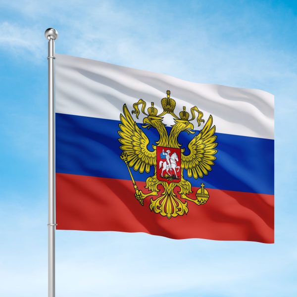 Флаг России с гербом