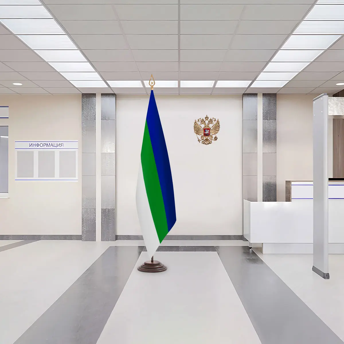 Еврофлаг 24 Флаг Республики Коми Флаг Республики Коми