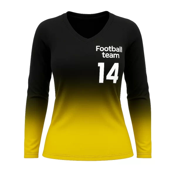 Футбольный лонгслив женский