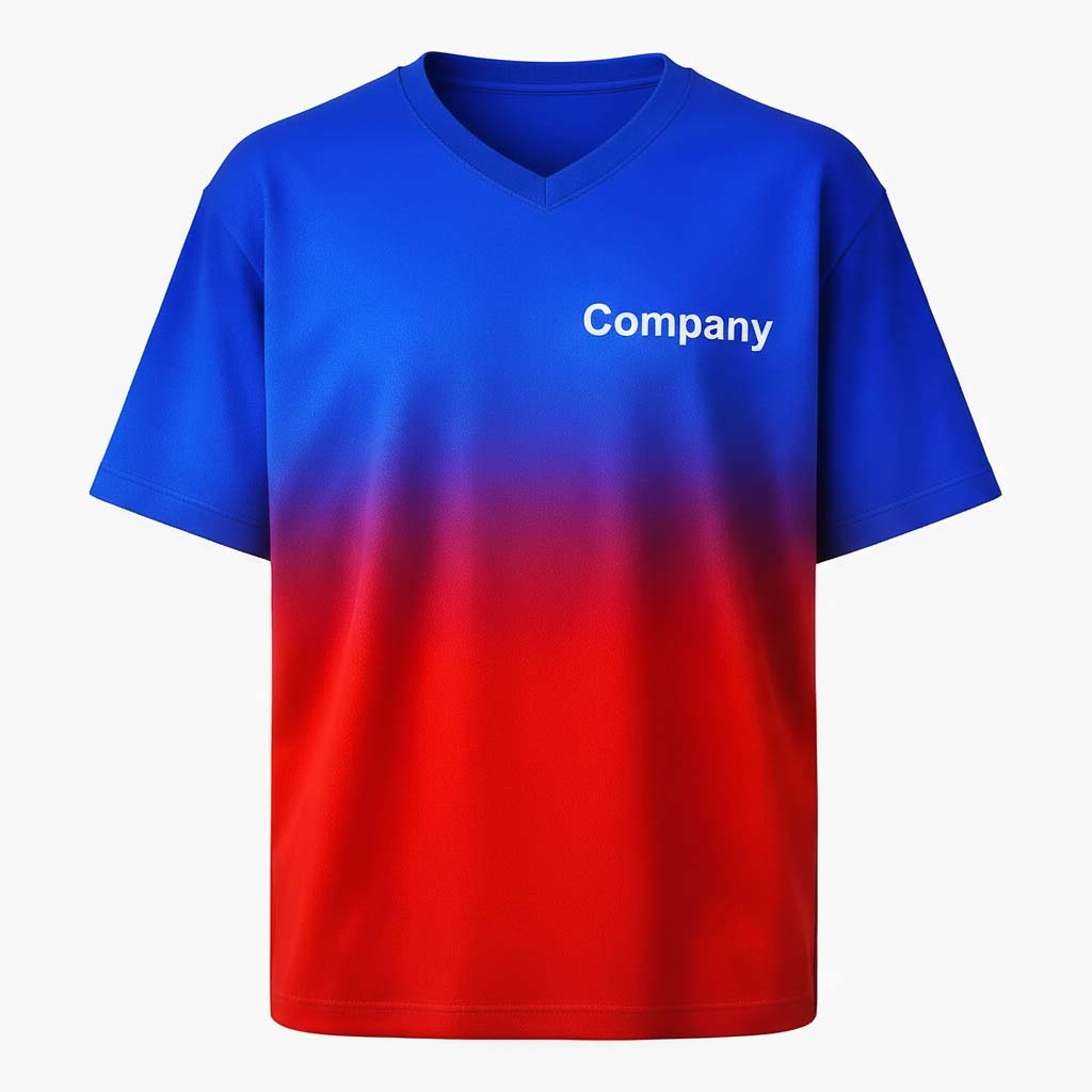 футболка оверсайз V-горловина