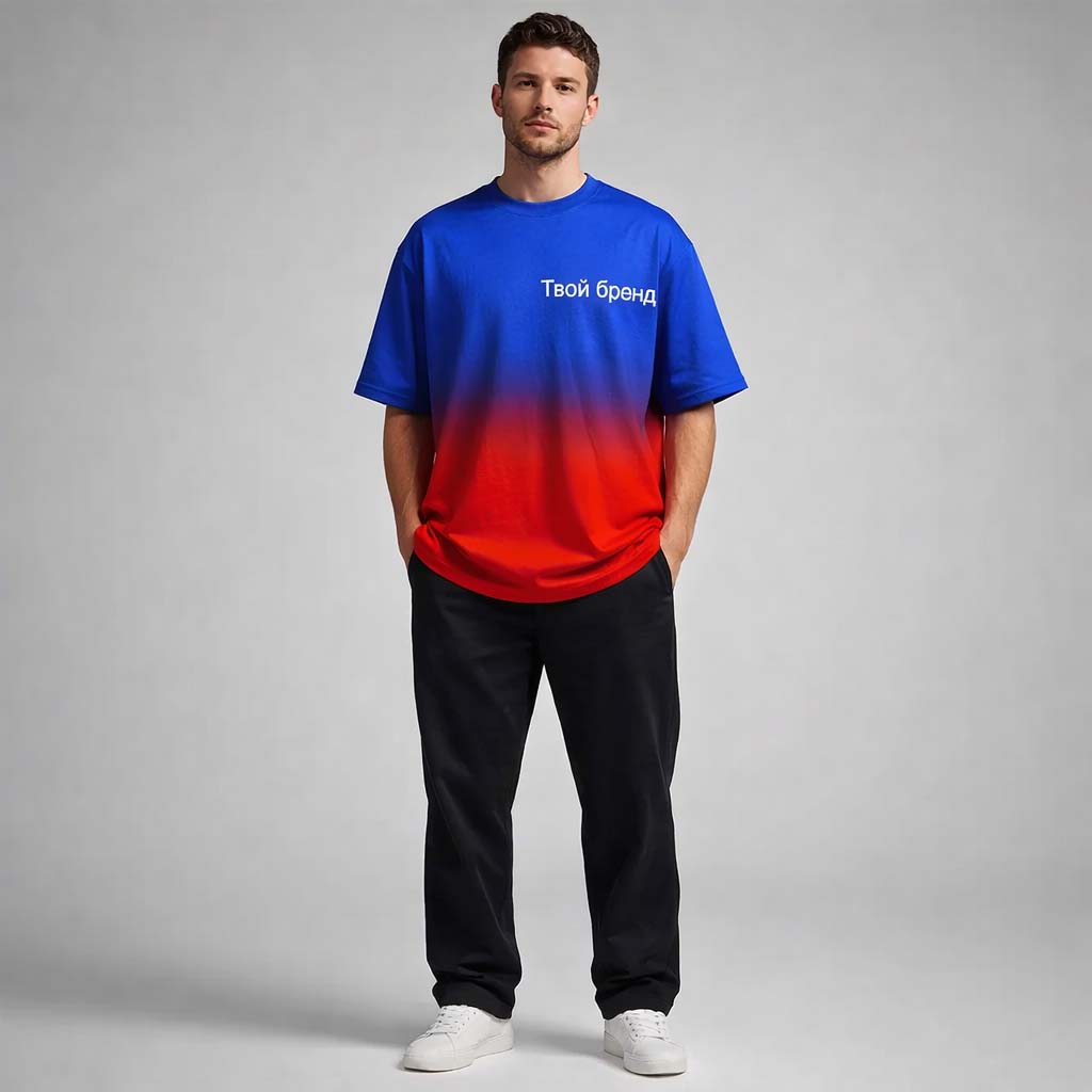 футболка мужская вид спереди