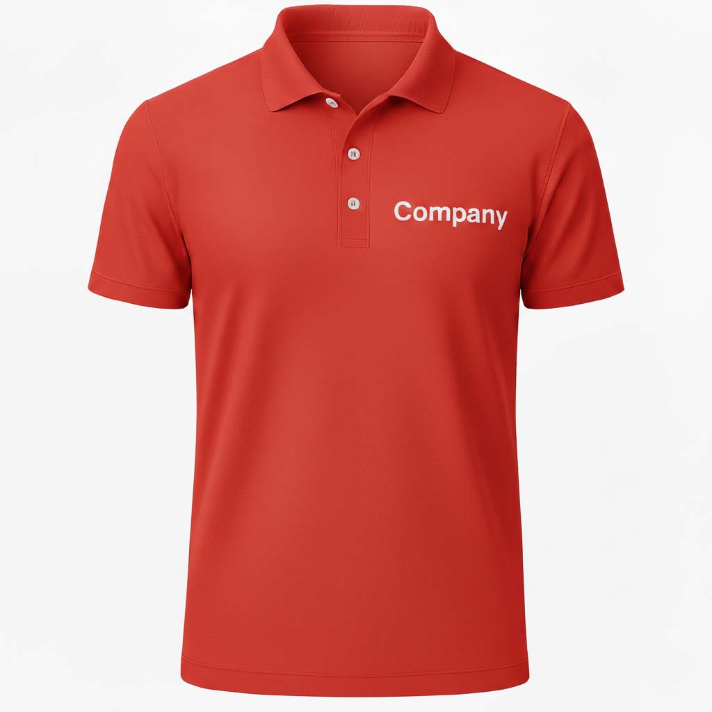 Поло мужское красное