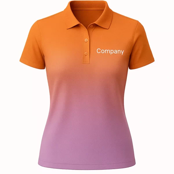 женское поло с логотипом