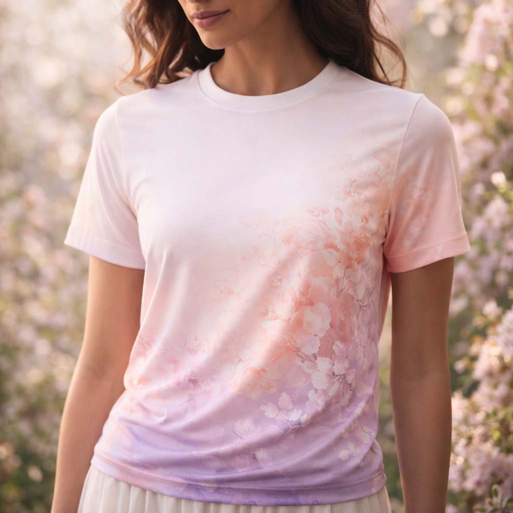 футболка с цветами