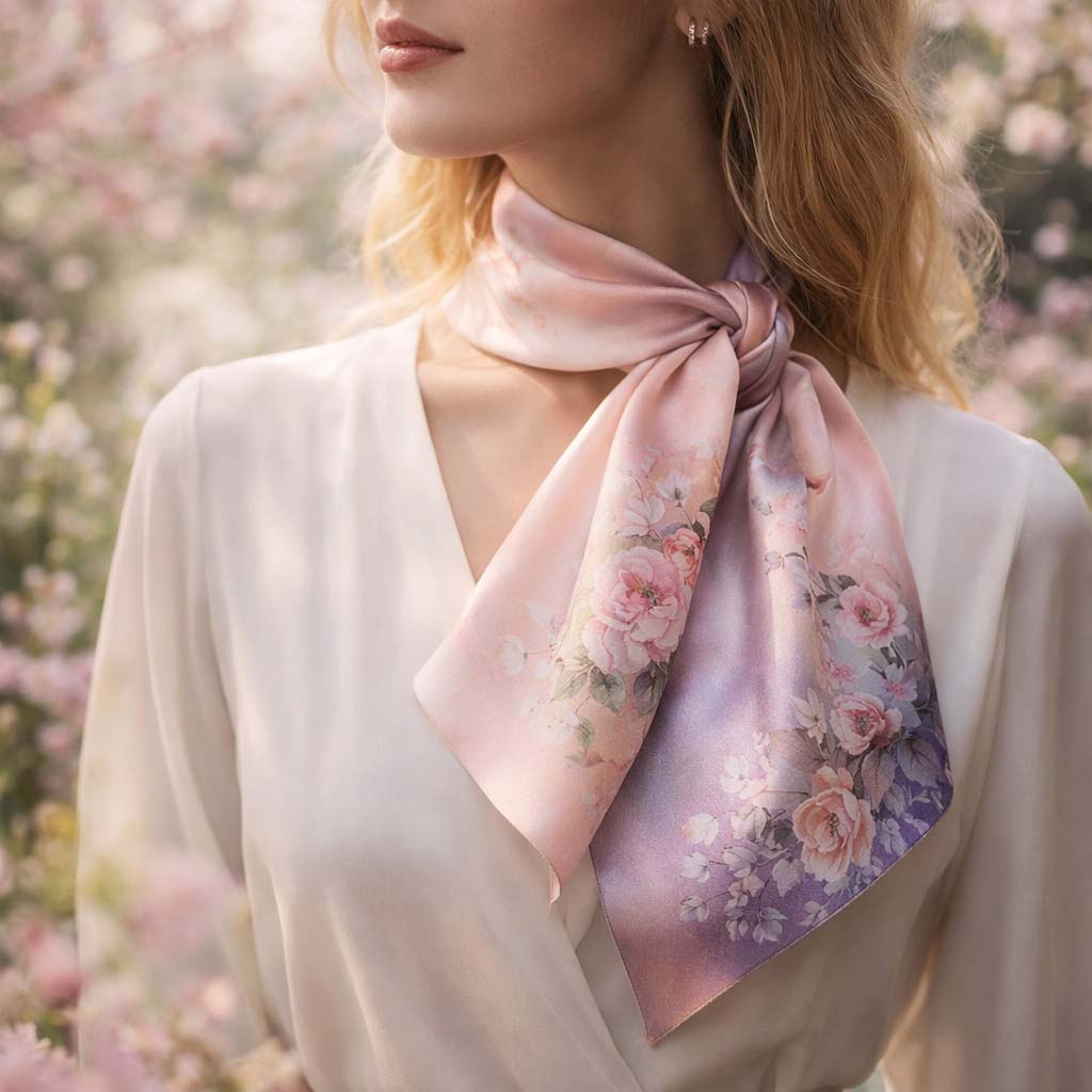платок с цветами